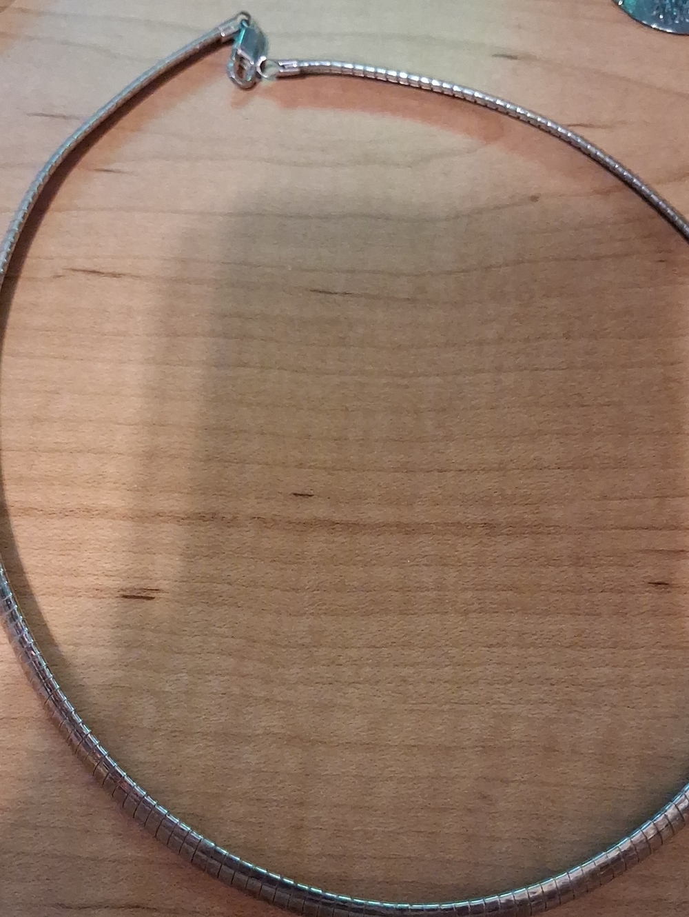 925 Italy sterling silver Omega chain 18” 6mm classic.